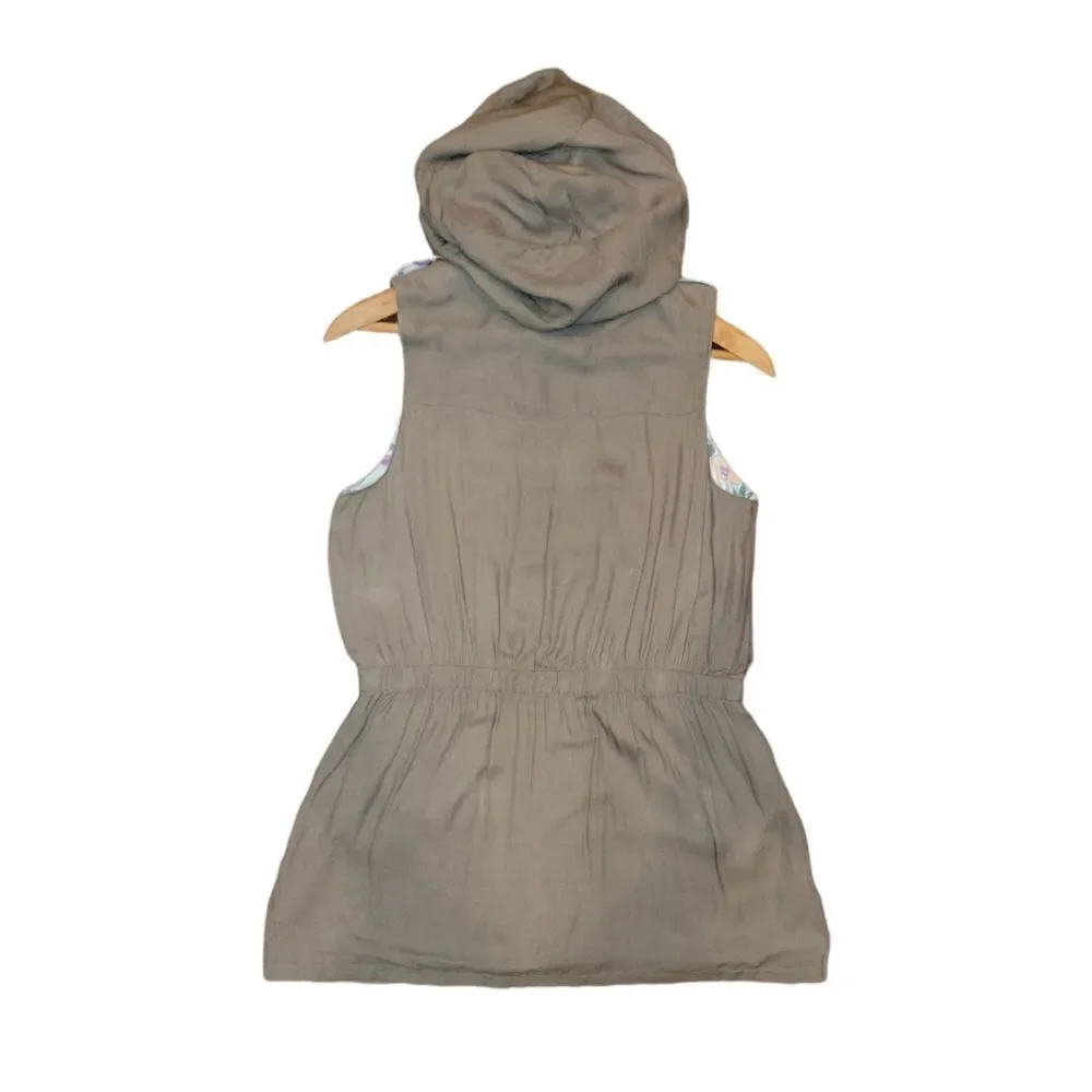 NWT Matilda Jane 435 Winding Path Vest Choose Your Own Path Snap Hooded Vest 14